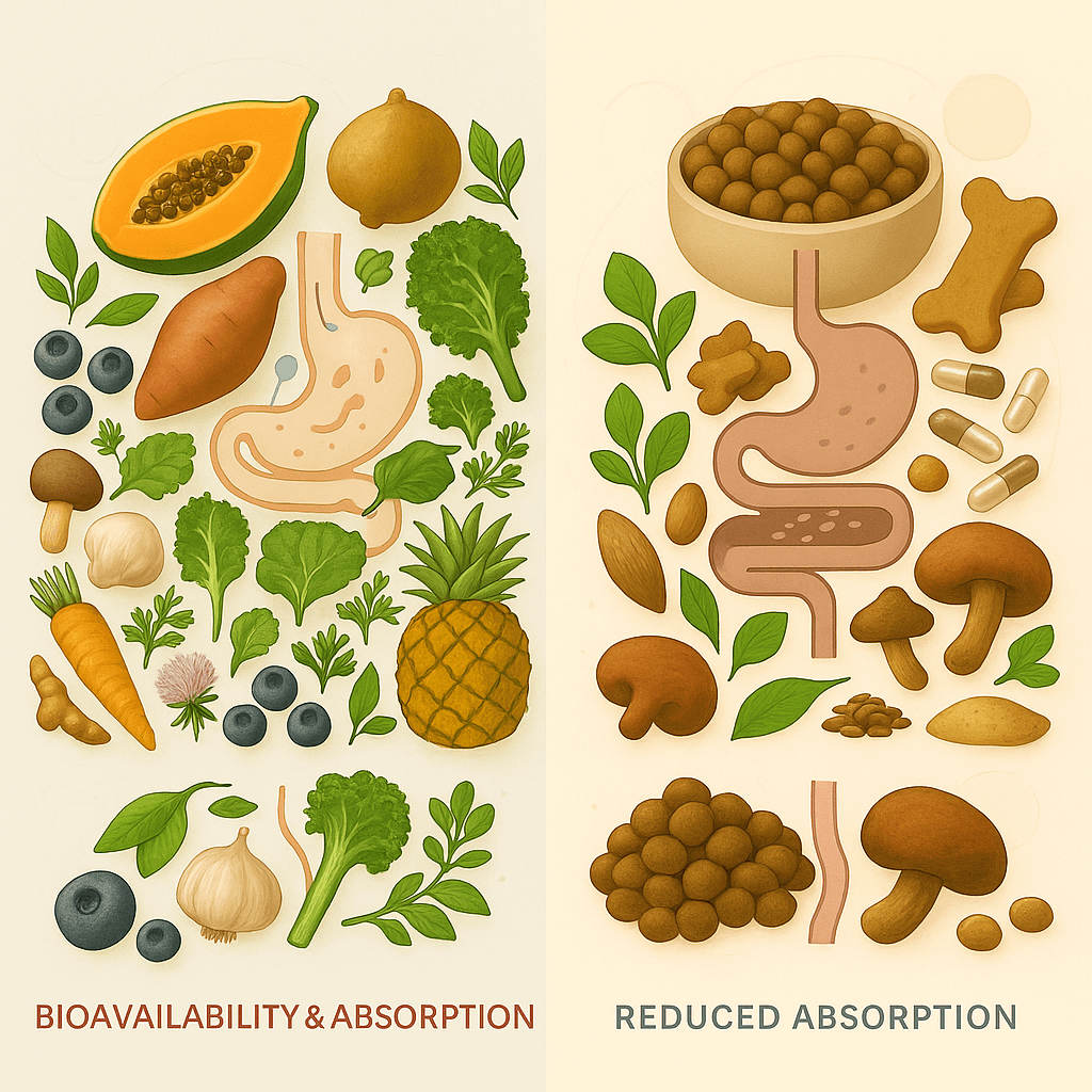Whole Food - Bioavailability and Absorption Advantages - D33 - Healthier, Happier Dogs for Longer